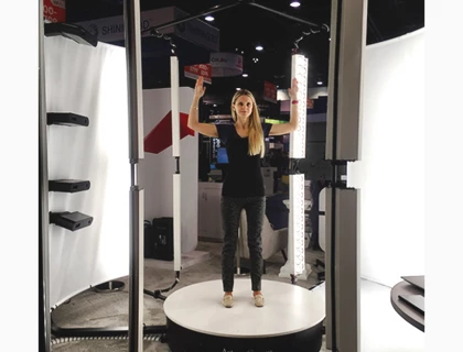 Shapify Booth One-click structured light 3D body scanner.